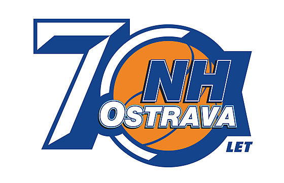 Jedna z podob doasného loga NH Ostrava oslavující 70 let klubu v nejvyí...