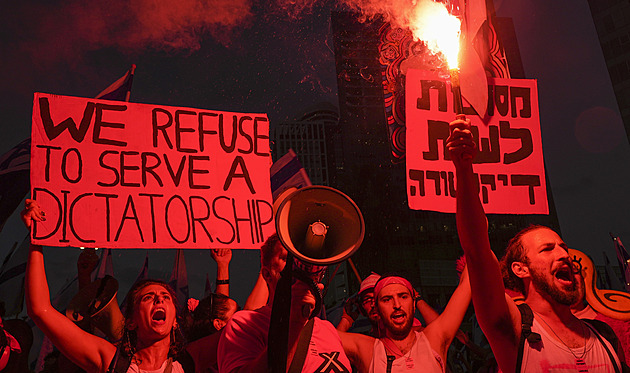 Chceme zpátky demokracii. Izraelci opět protestují proti kontroverzní reformě