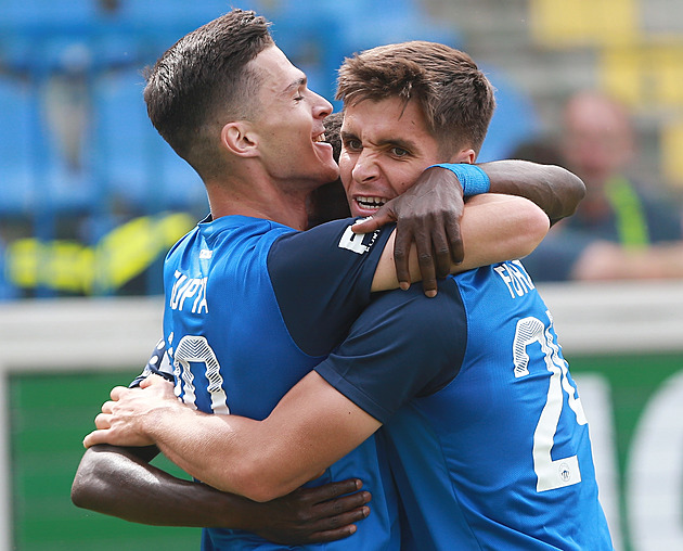 Liberec - Ostrava 3:1, v útočném zápase vynikl krásný gól Doumbii