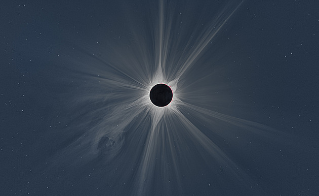 Česká expedice za zatměním Slunce přinesla snímky bílé sluneční koróny