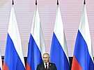 Vladimir Putin na rusko-africkém summitu v Petrohrad (27. ervence 2023)