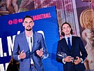 Basketbalový rozehráva Tomá Satoranský opt ovládl anketu Basketbalista roku.