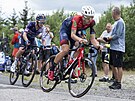 Jakub Otruba (íslo 124) ve tetí etap Czech Tour