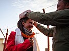 Norská horolezkyn Kristin Harila po píletu na mezinárodní letit Tribhuvan....