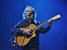 Jaromír Nohavica b�hem svého vystoupení na festivalu Benátská! s Impulsem v...
