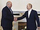 Jednání mezi ruským prezidentem Vladimirem Putinem a jeho bloruským protjkem...