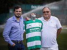 editel Bohemians Praha 1905 Darek Jakubowicz (vlevo) se svm otcem Dariuszem...