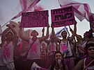 Izraelci v Tel Avivu protestují proti plánm vlády premiéra Benjamina...