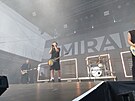 Jedn�m z vrchol� sobotn�ho ve�era byl koncert skupiny Mirai. (22. �ervence 2023)