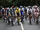 Jezdci pi závrené etap Tour de France.