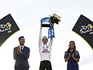 Tadej Pogaar po poslední etap Tour de France.