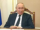 Ruský prezident Vladimir Putin na jednání bezpenostní rady (21. 7. 2023)