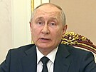 Ruský prezident Vladimir Putin na jednání bezpenostní rady (21. ervence 2023)