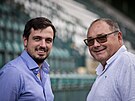 editel Bohemians Praha 1905 Darek Jakubowicz (vlevo) se svm otcem Dariuszem...