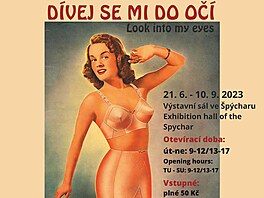 Plakát k výstav Dívej se mi do oí v Mstském muzeu ve Dvoe Králové nad Labem.
