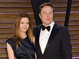 Talulah Riley a Elon Musk (Los Angeles, 2. bezna 2014)
