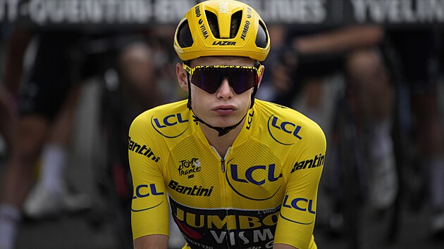 Jonas Vingegaard pi zvren etap Tour de France.