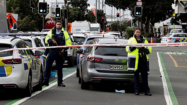 Policie po stelb v Aucklandu (20. ervence 2023)