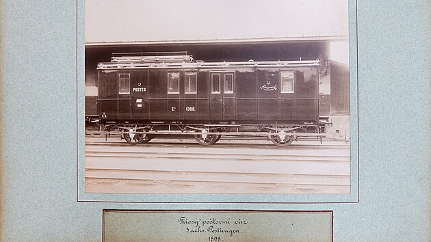 Z naten 125. dlu POZOR VLAK, archiv Ringhofferovch zvod, 3os vagon pro tureck drhy z roku 1898