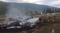 V Altajské republice na Sibi�i se z�ítil vrtulník Mi-8, zahynulo �est lidí....