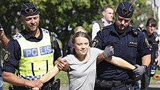 Soud v Malmö udlil pokutu védské klimatické aktivistce Gret Thunbergové za...