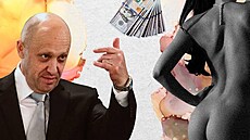 Ruský oligarcha a zakladatel �oldné�ské Wagnerovy skupiny Jevgenij Prigo�in...