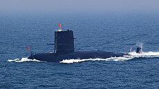 Ponorka ínského námonictva ve lutém moi (26. dubna 2021)