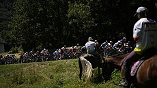 Momentka z osmnácté etapy Tour de France.