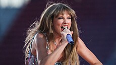 Zpvaka Taylor Swiftová vystoupila na Levi's Stadium. (28. ervence 2023)