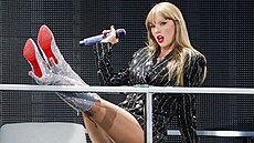 Zpvaka Taylor Swift vystoupila na Levi's Stadium. (28. ervence 2023)