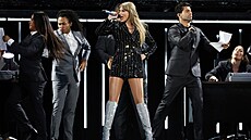 Zpvaka Taylor Swift vystoupila na Levi's Stadium. (28. ervence 2023)