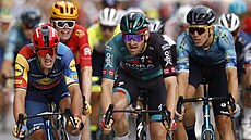 Jordi Meeus vyhrává poslední etapu na cyklistickém závodě Tour de France.