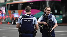 Policie v ulicích Aucklandu (20. července 2023)