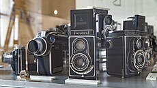 Mezi lákadla výstavy patí napíklad ada legendárních fotoaparát Flexaret,...