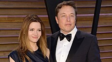 Talulah Riley a Elon Musk (Los Angeles, 2. bezna 2014)