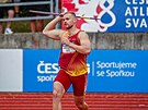 Otpa Jakub Vadlejch se chystá k pokusu na atletickém mistrovství republiky v...