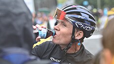 Chris Froome na cyklistickém závod� Czech Tour.