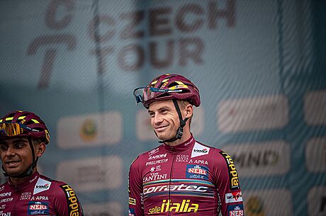 Karel Vacek na startu druhé etapy Czech Tour