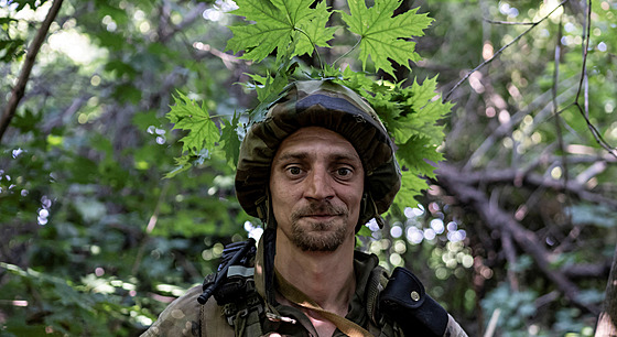 Cvi�ení ukrajinské námo�ní p�choty v Don�cké oblasti (31. �ervence 2023)