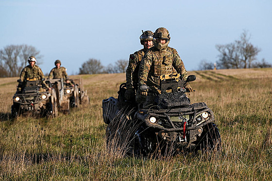 Britské jednotky pouívají podobný typ, ale v estikolové verzi.