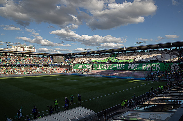 OBRAZEM: Zeleno-bílá Letná, klokan v kotli. Fanoušci Bohemians si Evropu vychutnali