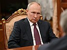 Ruský prezident Vladimir Putin se úastní setkání s pedsedou Státní dumy...