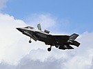 Lockheed Martin F-35B Lightning II pi vystoupení na RIAT 2023