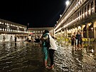 Slavné námstí svatého Marka v Benátkách bylo ásten zaplaveno. (3. ervence...