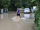 Slovinsko postihly bleskové povodn. ada obcí na severu a severovýchod zem...