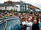 Lidé se louí se zesnulou irskou zpvakou Sineád O'Connorovou bhem jejího...