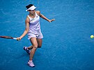 Japonská tenistka Nao Hibinová ve tvrtfinále turnaje WTA v Praze