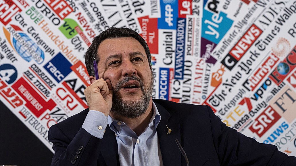 Italský vicepremiér Matteo Salvini (4. dubna 2023)