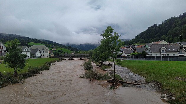 Slovinsko postihly bleskov povodn (4. srpna 2023)