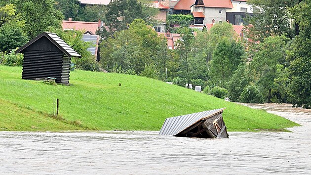 Slovinsko postihly bleskov povodn. ada obc na severu a severovchod zem se po pvalovch detch ocitla pod vodou. (4. srpna 2023)